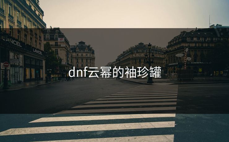 dnf云幂的袖珍罐