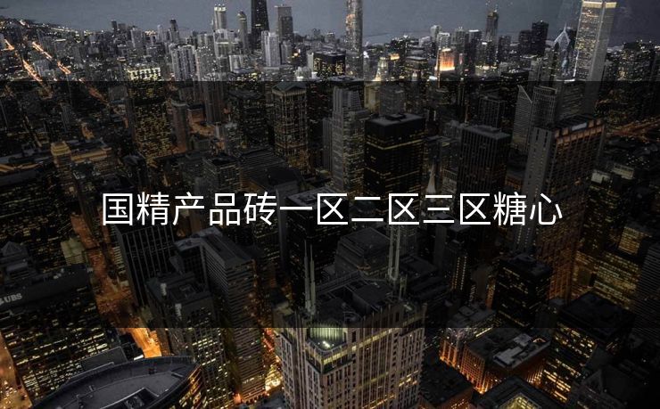 国精产品砖一区二区三区糖心